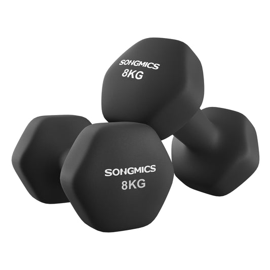 Hex dumbbell set with neoprene coating - image 1