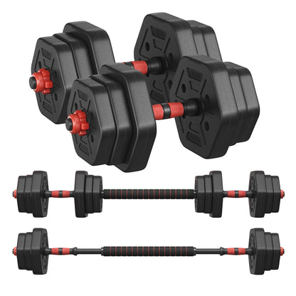 Dumbbell Sets 10 kg Weights Each with Connecting Bar - image 7