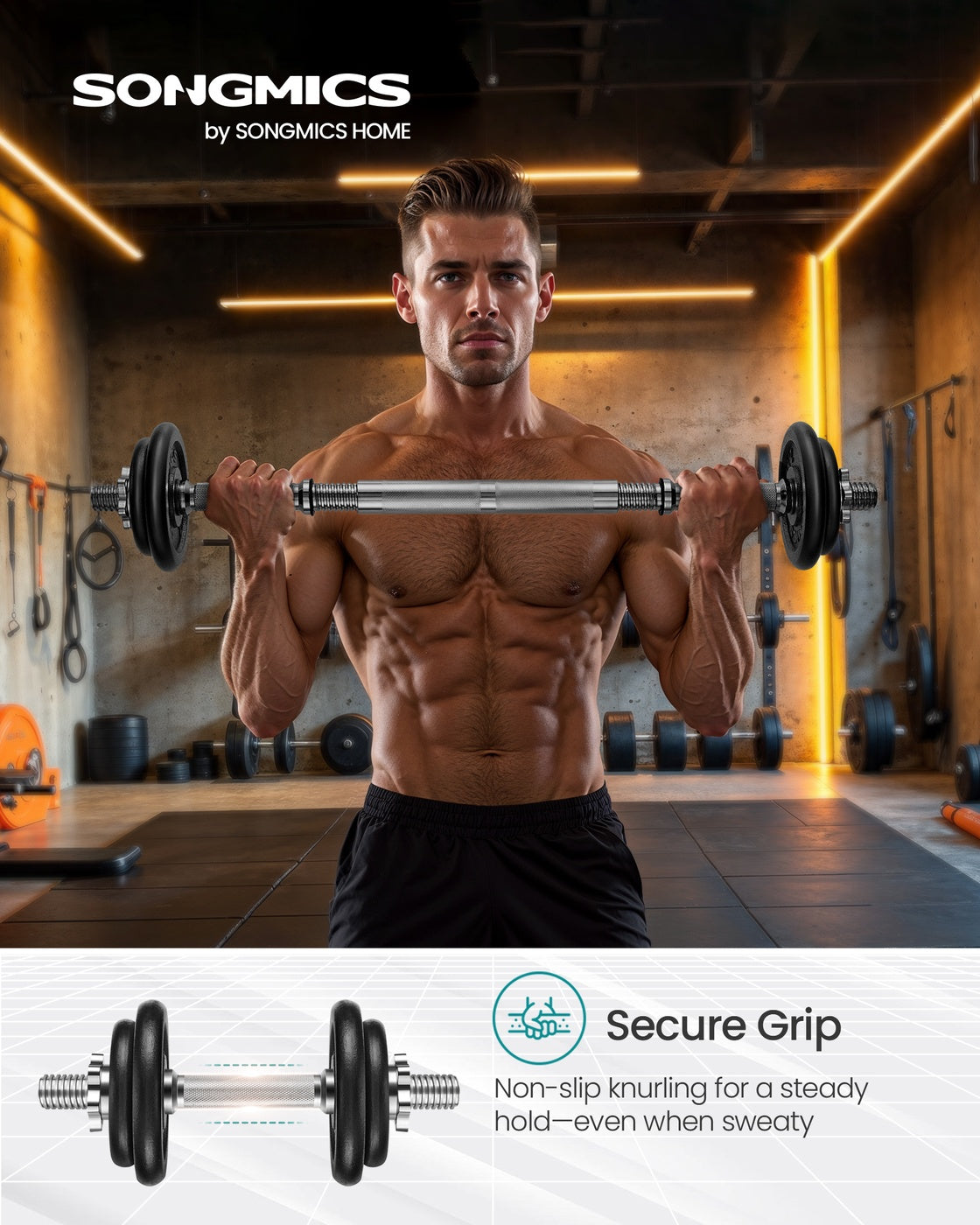 Adjustable cast iron dumbbells - image 2