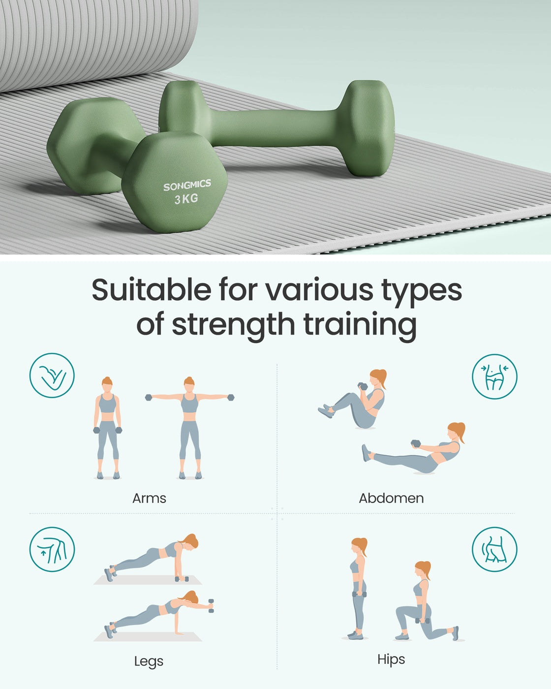 Hex Dumbbells Set - image 44