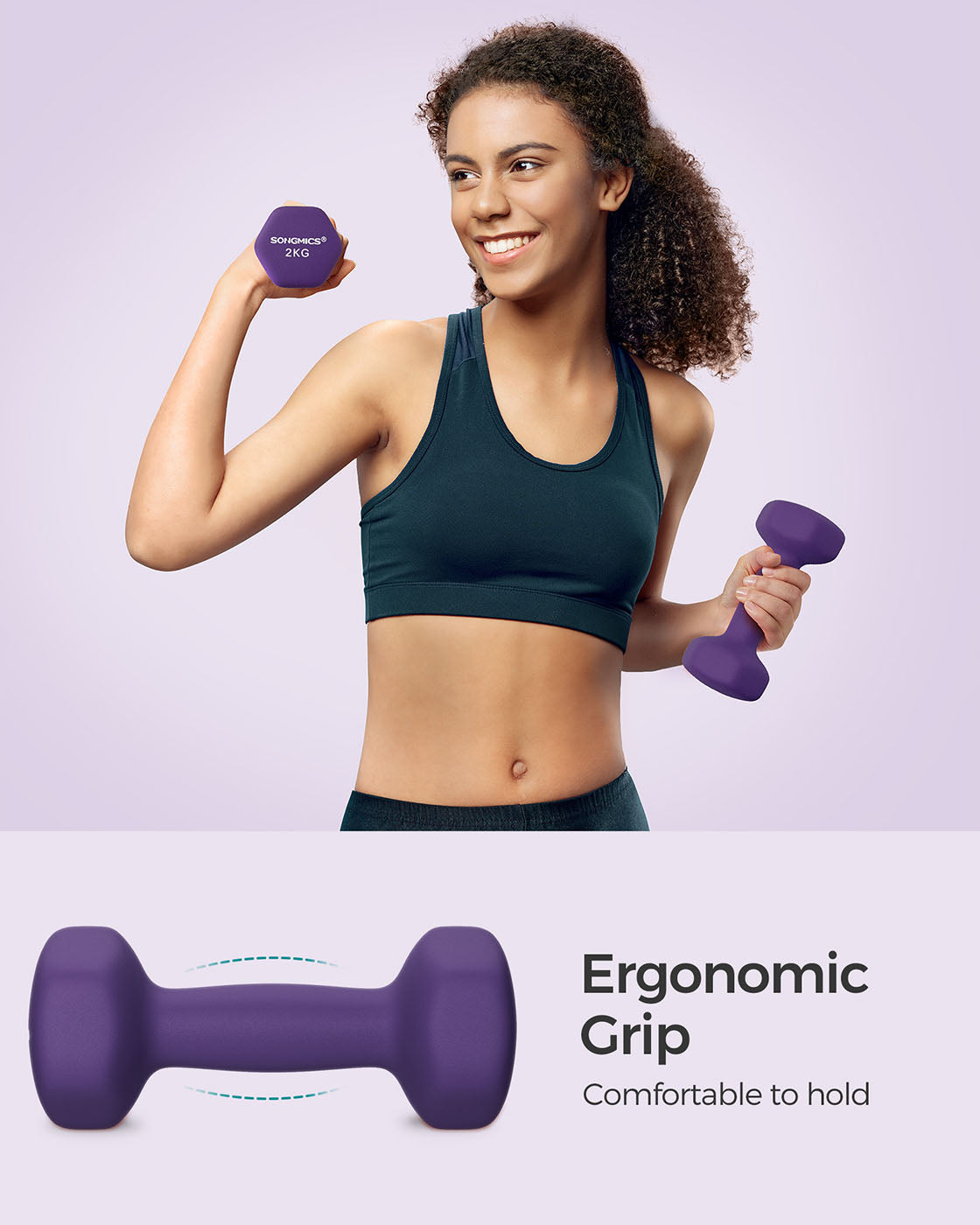 Purple Dumbbell Set - image 4
