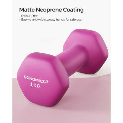 Set of 2 Dumbbells 2 x 1 kg Purple - image 62
