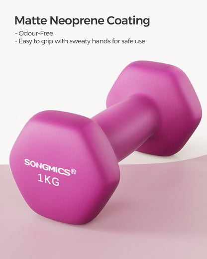 Set of 2 Dumbbells 2 x 1 kg Purple - image 63