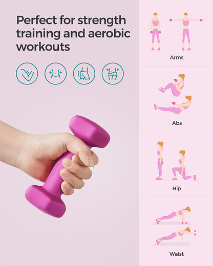 Set of 2 Dumbbells 2 x 1 kg Purple - image 67