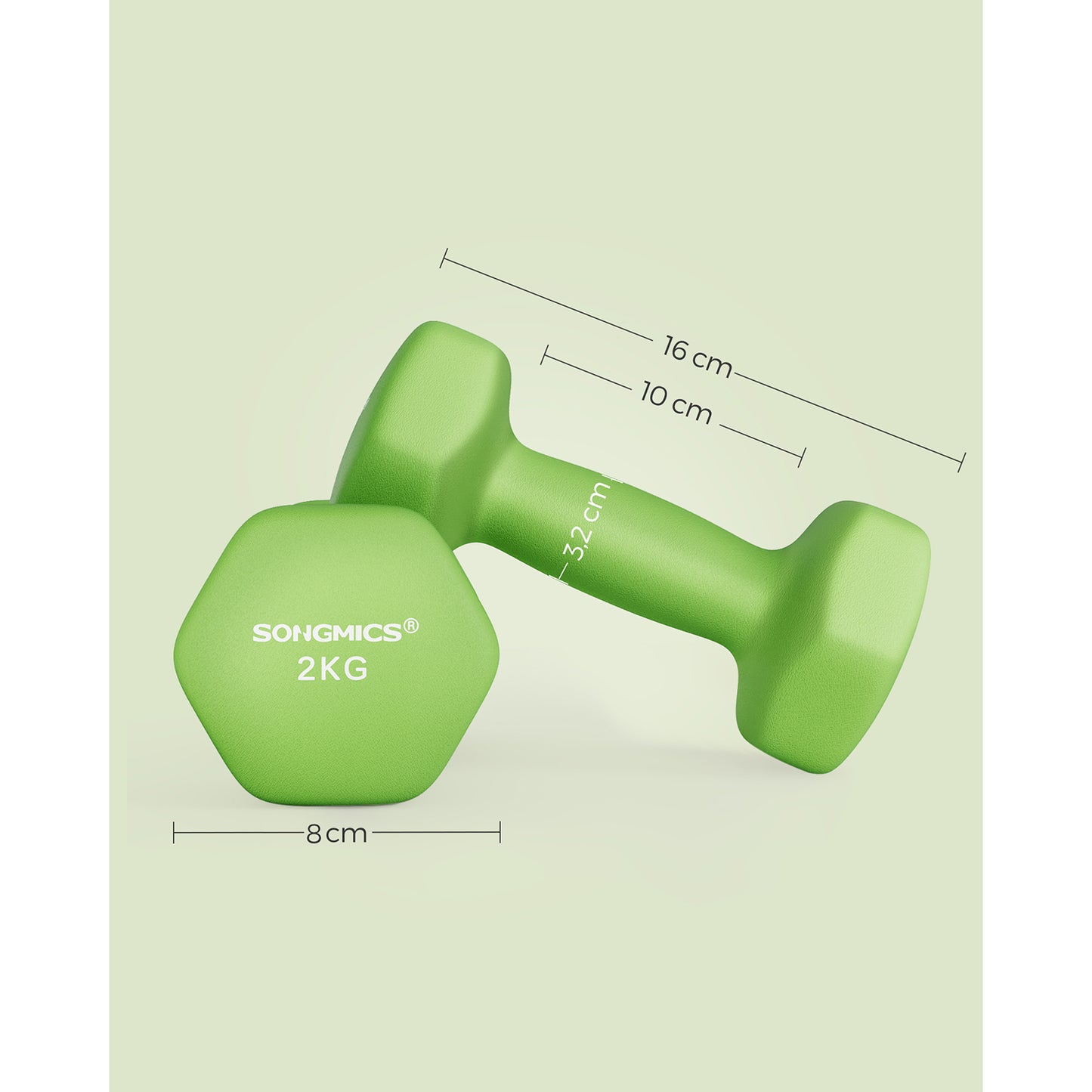 Set of 2 Dumbbells 2 x 1 kg Purple - image 14