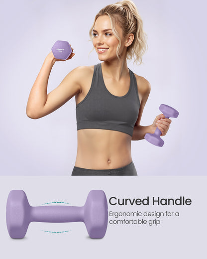 Set of 2 Dumbbells 2 x 1 kg Purple - image 71