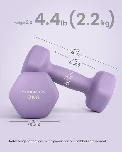 Set of 2 Dumbbells 2 x 1 kg Purple - image 75