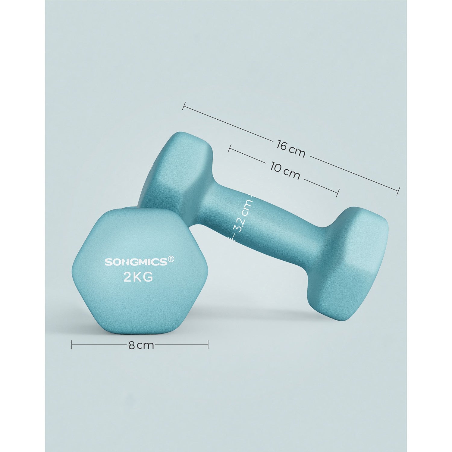 Set of 2 Dumbbells 2 x 1 kg Purple - image 21
