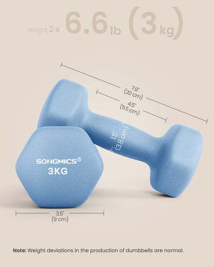 Set of 2 Dumbbells 2 x 1 kg Purple - image 82