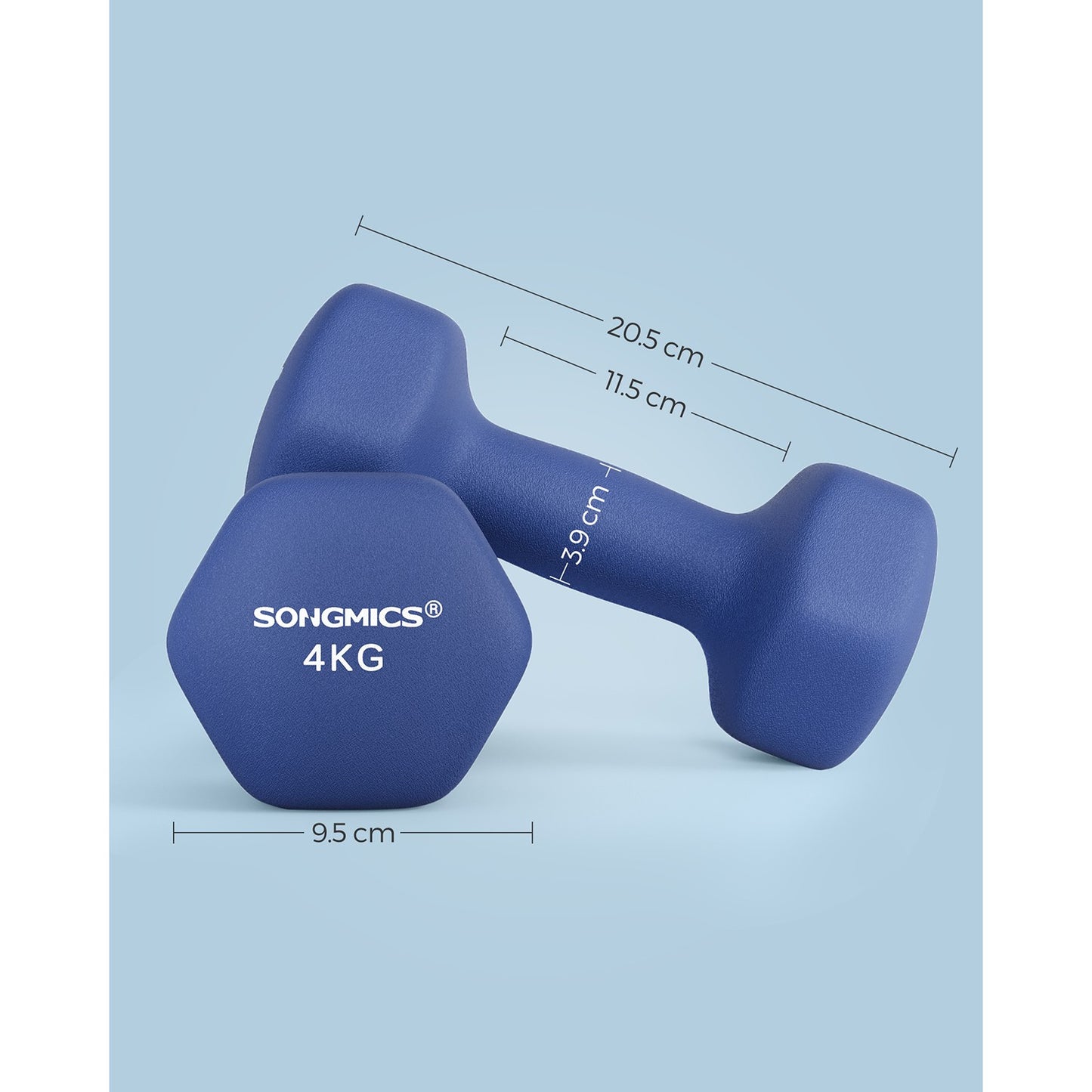 Set of 2 Dumbbells 2 x 1 kg Purple - image 42
