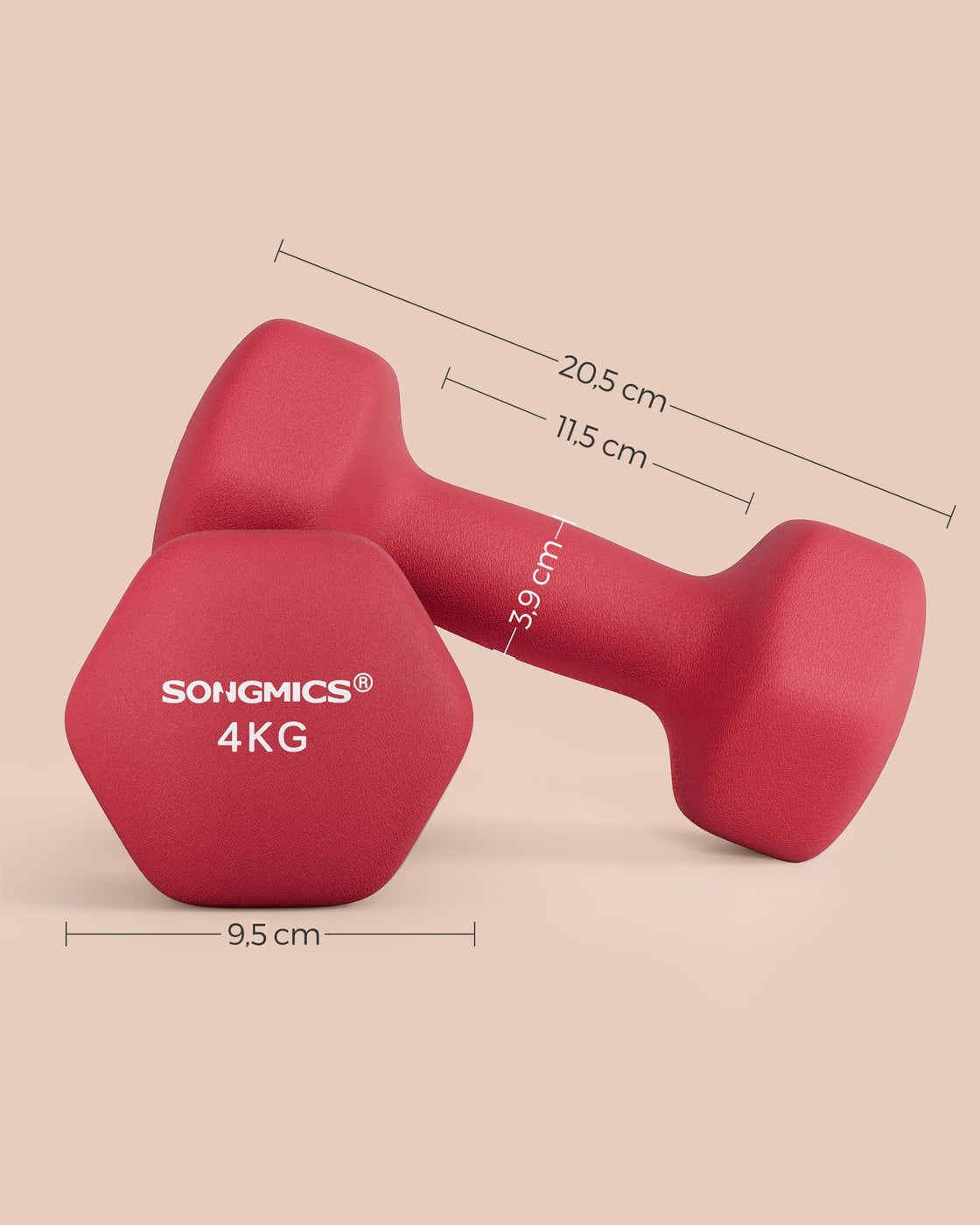 Set of 2 Dumbbells 2 x 1 kg Purple - image 89