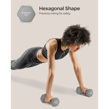 Set of 2 Dumbbells 2 x 1 kg Purple - image 48