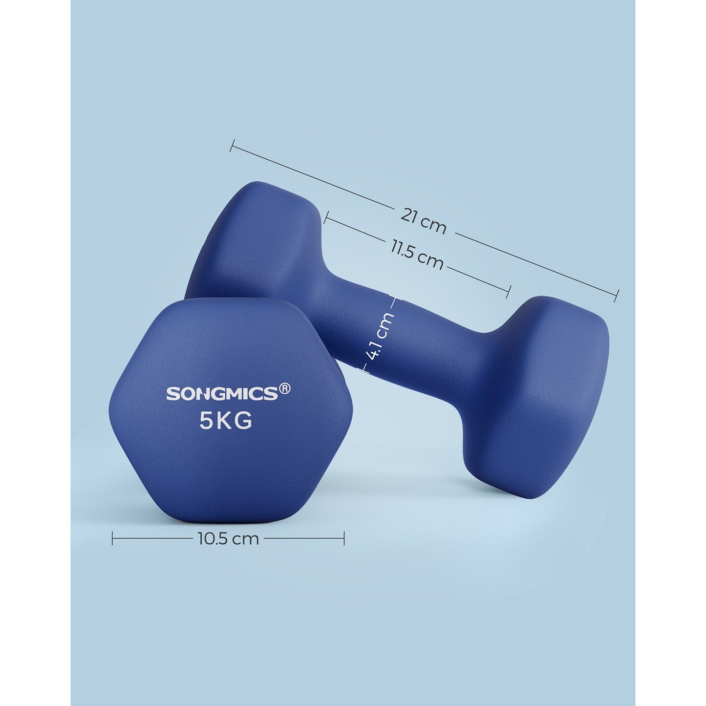 Set of 2 Dumbbells 2 x 1 kg Purple - image 56