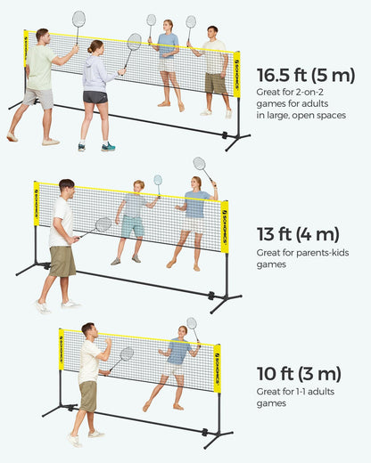 3m Yellow Badminton Net - image 9