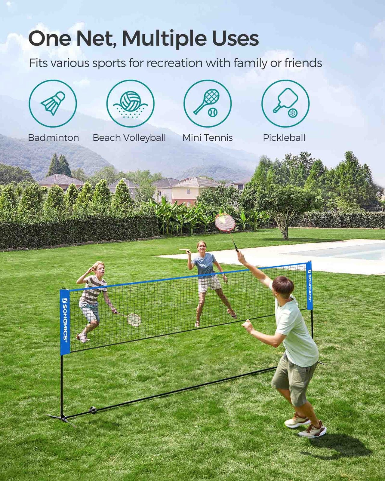 4m Badminton Tennis Net - image 3