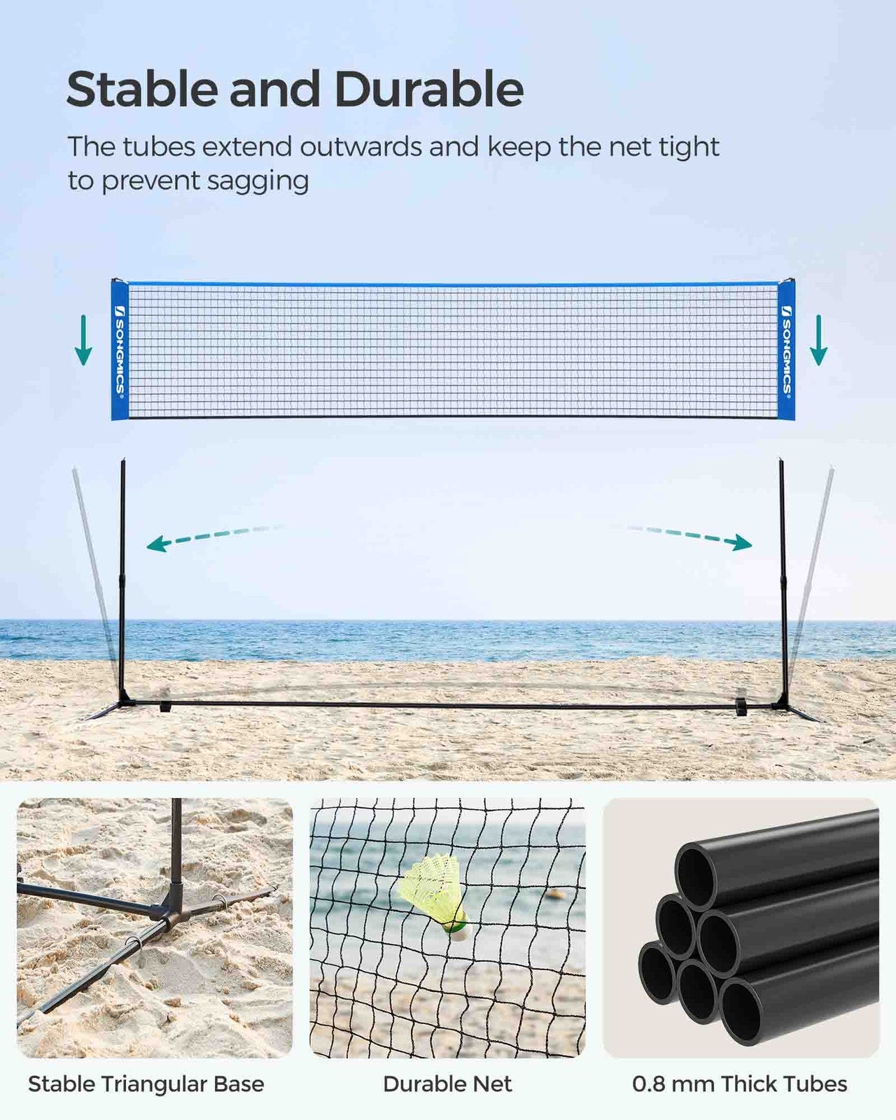 4m Badminton Tennis Net - image 7