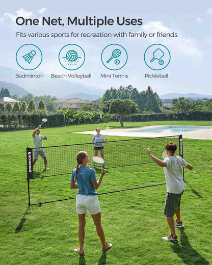 5m Black Tennis Net - image 3