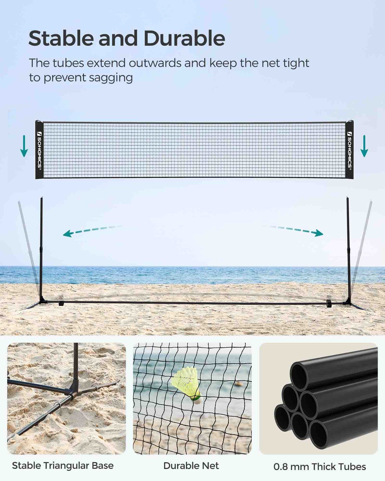 5m Black Tennis Net - image 7