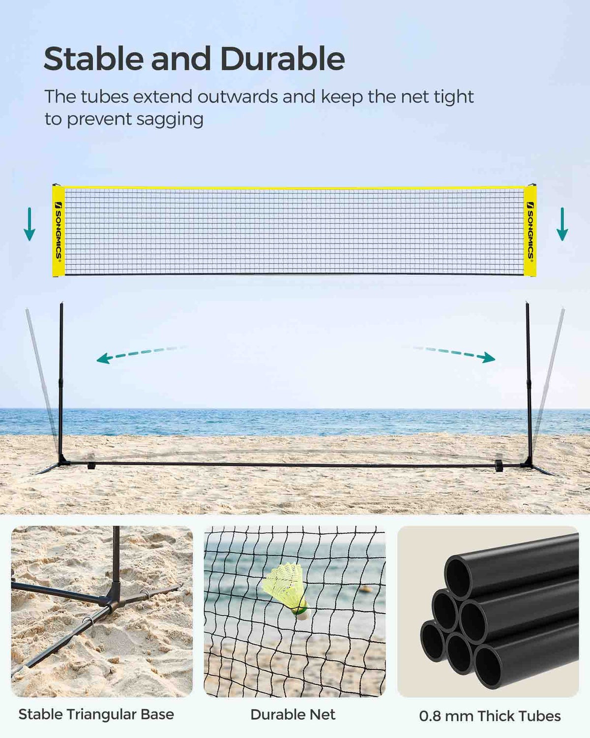 5m Black Tennis Net - image 16