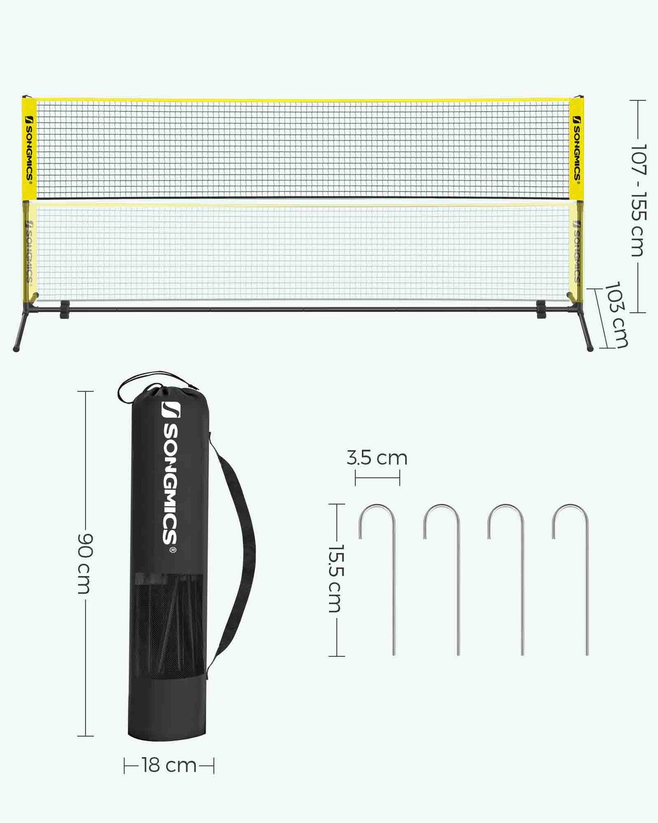 5m Black Tennis Net - image 17