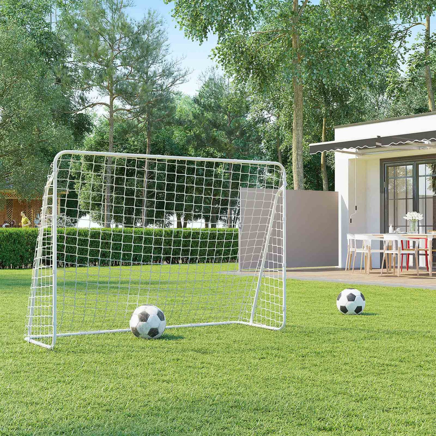 White Small Football Gate for Garden - image 3