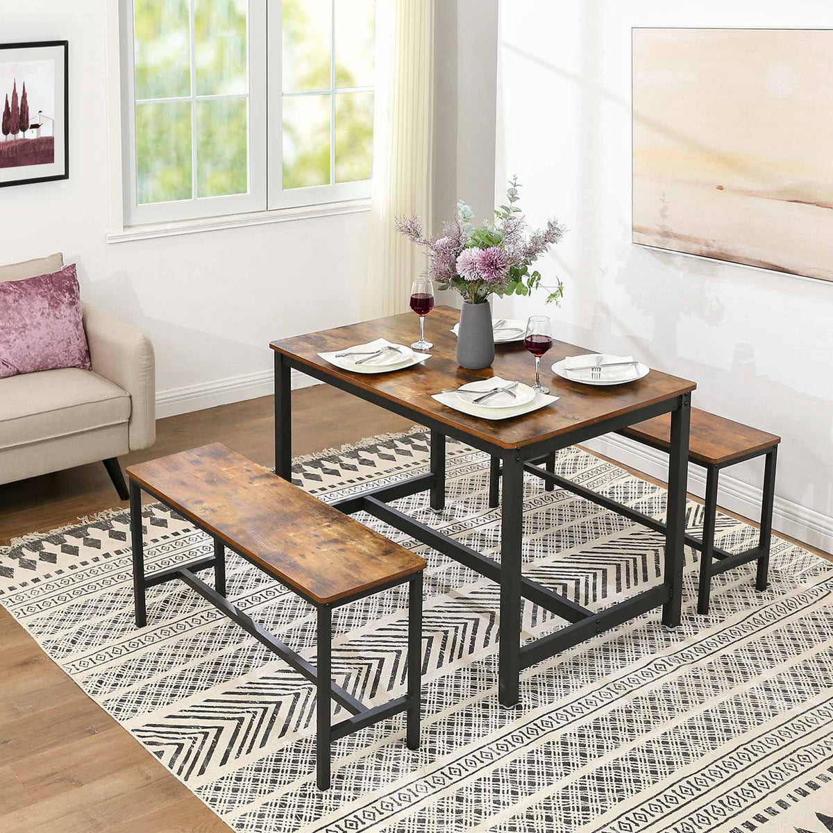 MARLEY Dining Benches (Set of 2)
