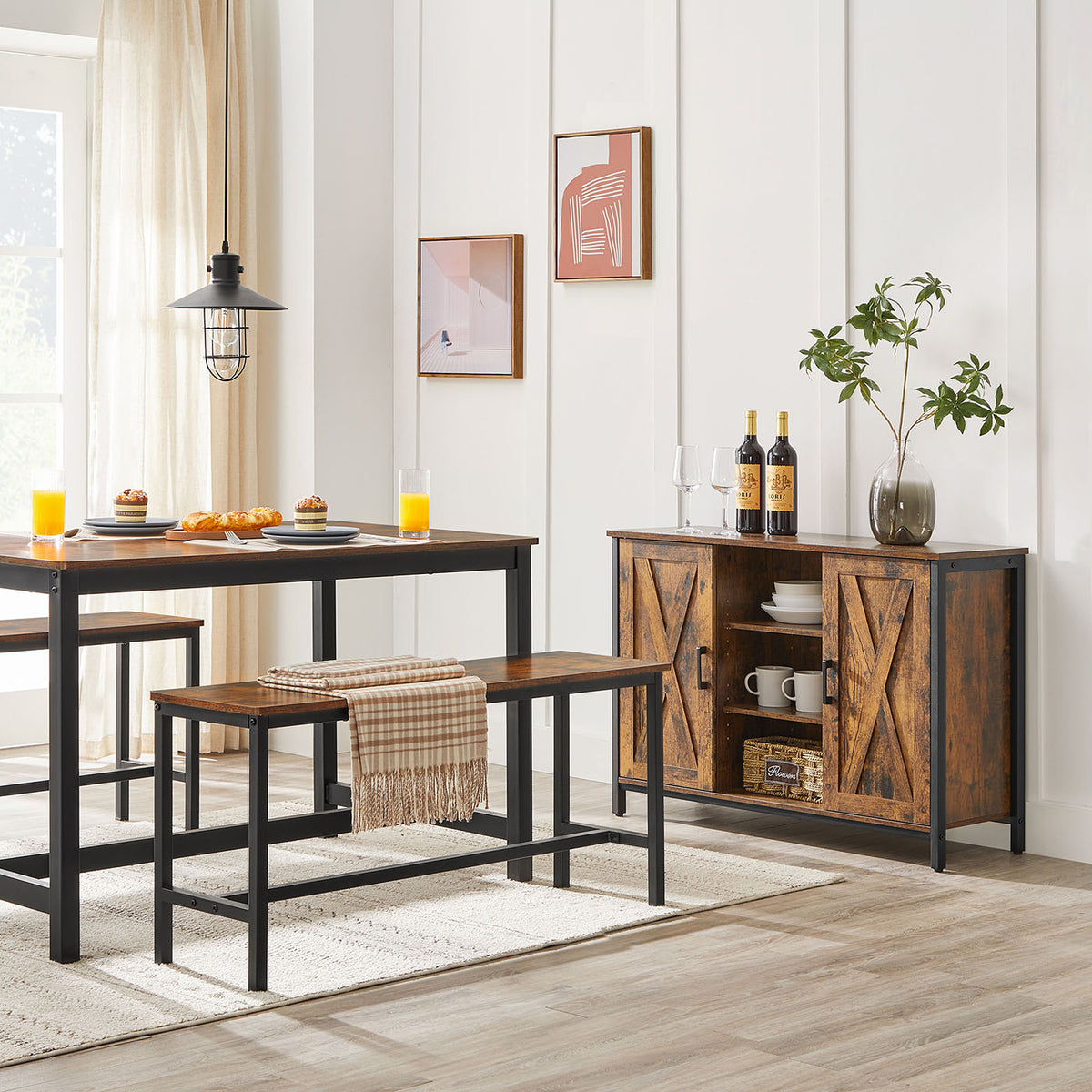 Industrial Style Indoor Benches - image 3