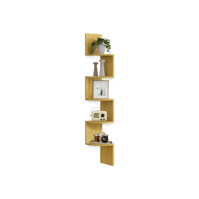 5-Tier Corner Shelf Wall Mount