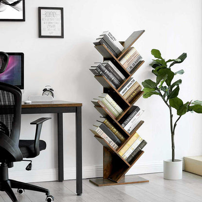 Tree Style Bookshelf | 8-Tier Floor Standing Bookcase