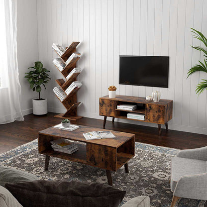 Tree Style Bookshelf | 8-Tier Floor Standing Bookcase