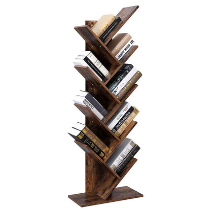 Tree Style Bookshelf | 8-Tier Floor Standing Bookcase
