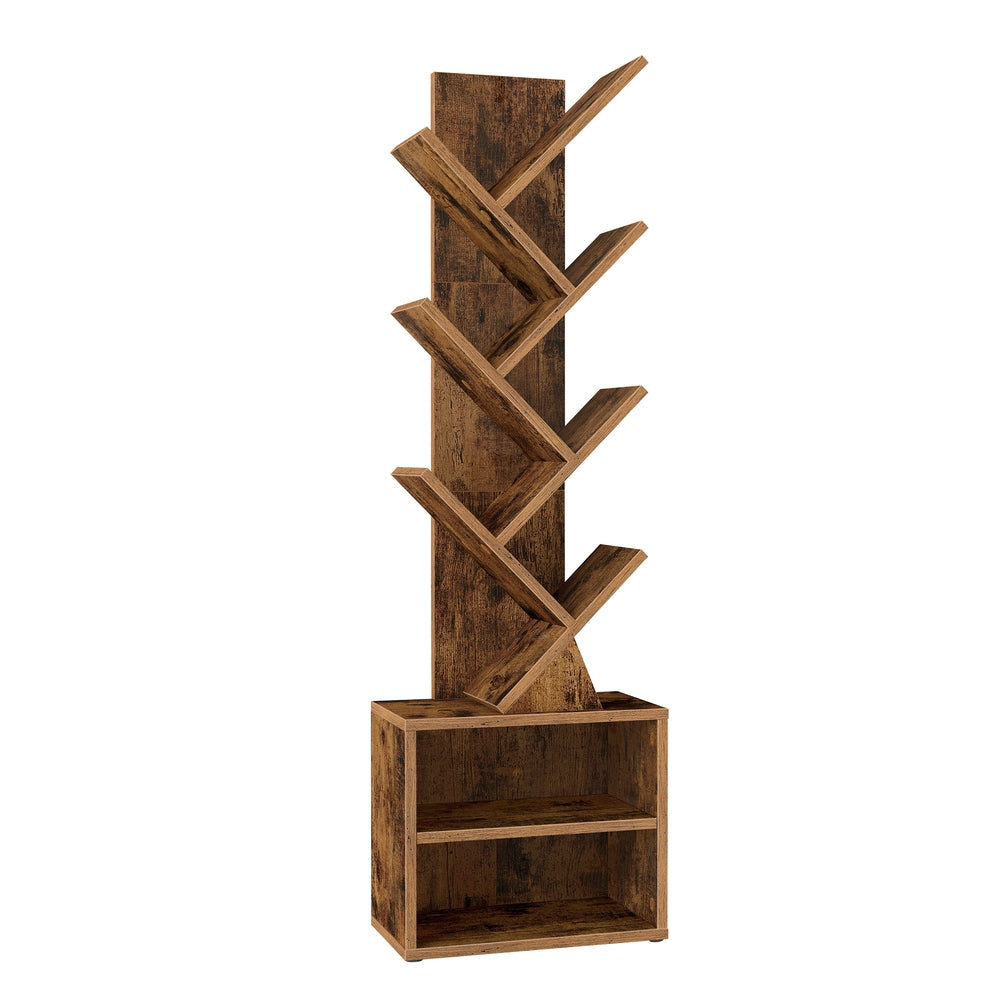 Modern tree bookshelf with cabinet - image 8