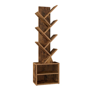 Modern tree bookshelf with cabinet - image 8