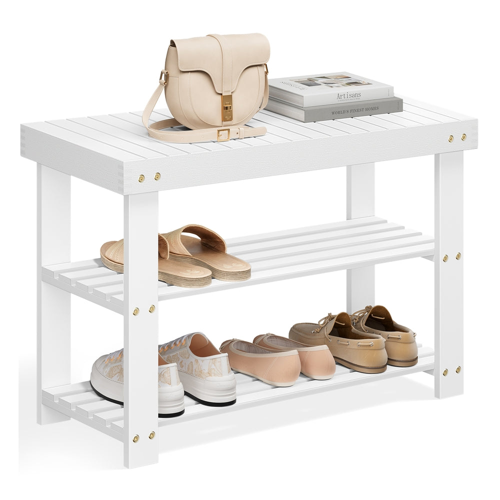 3-Tier Bamboo Shoe Rack Bench - image 46