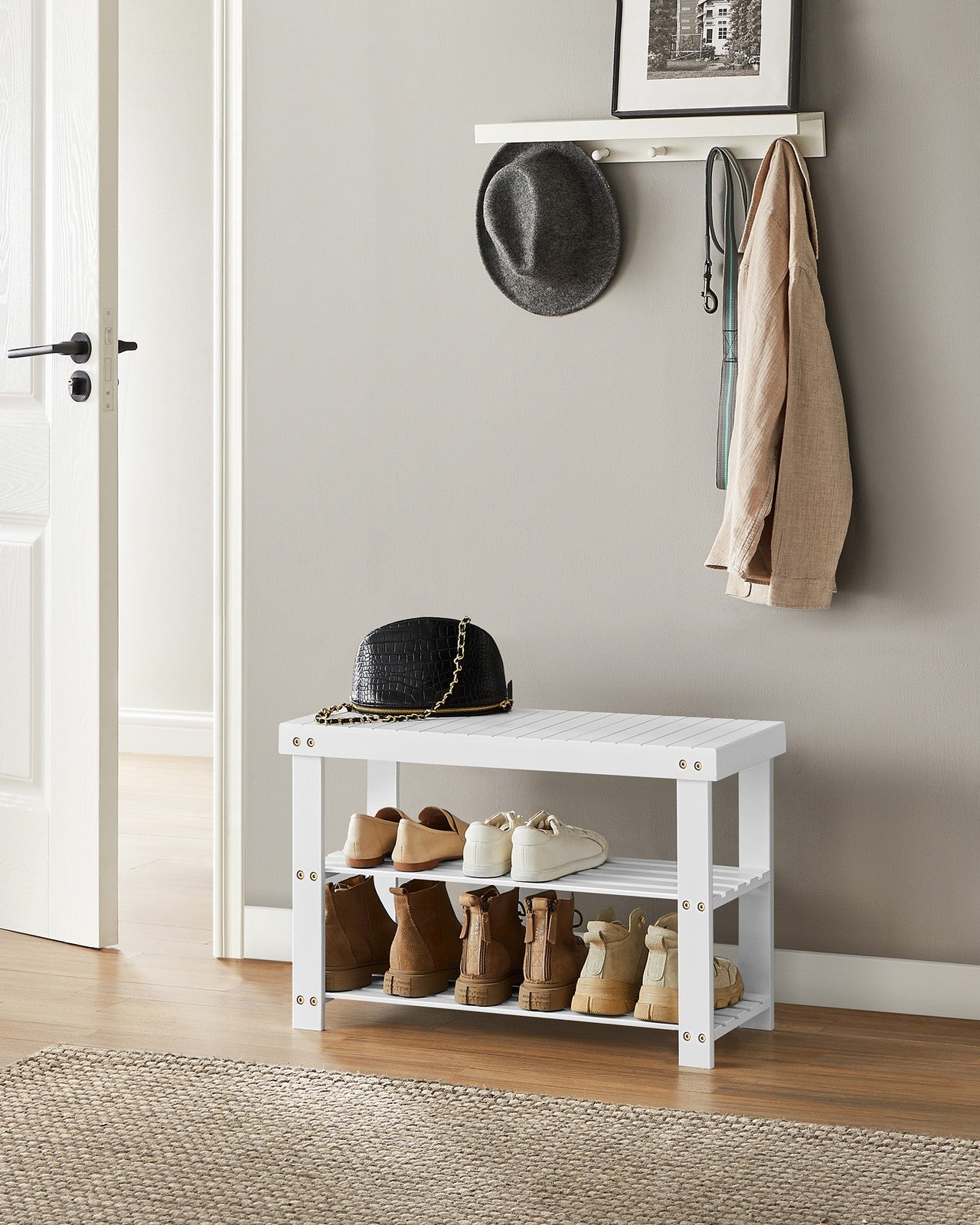 3-Tier Bamboo Shoe Rack Bench - image 47