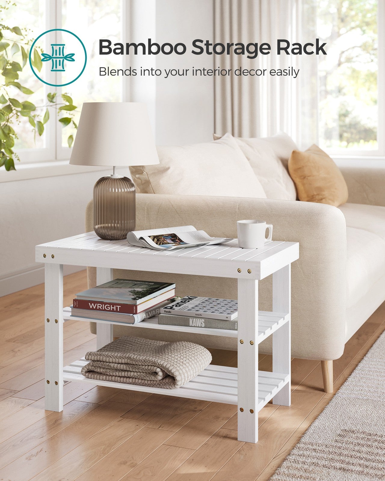 3-Tier Bamboo Shoe Rack Bench - image 51