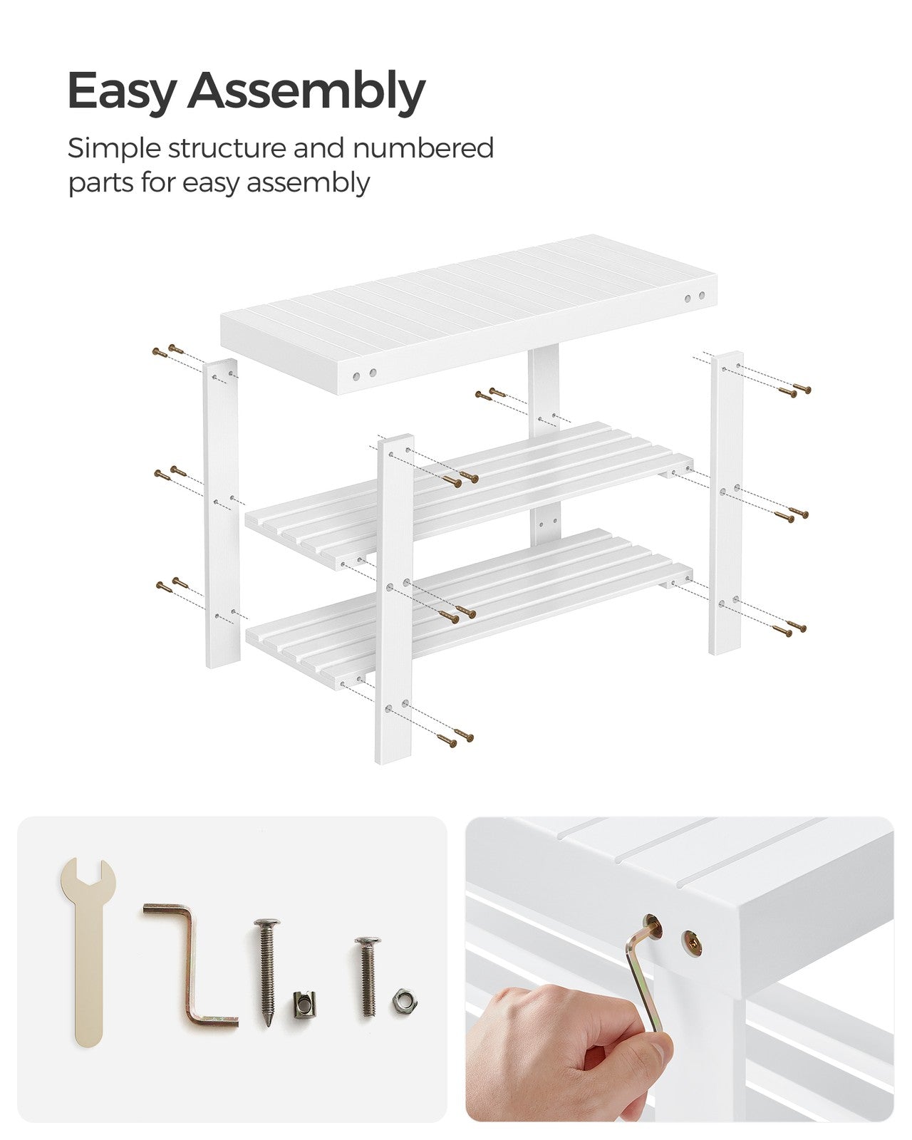 3-Tier Bamboo Shoe Rack Bench - image 53
