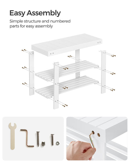 3-Tier Bamboo Shoe Rack Bench - image 53