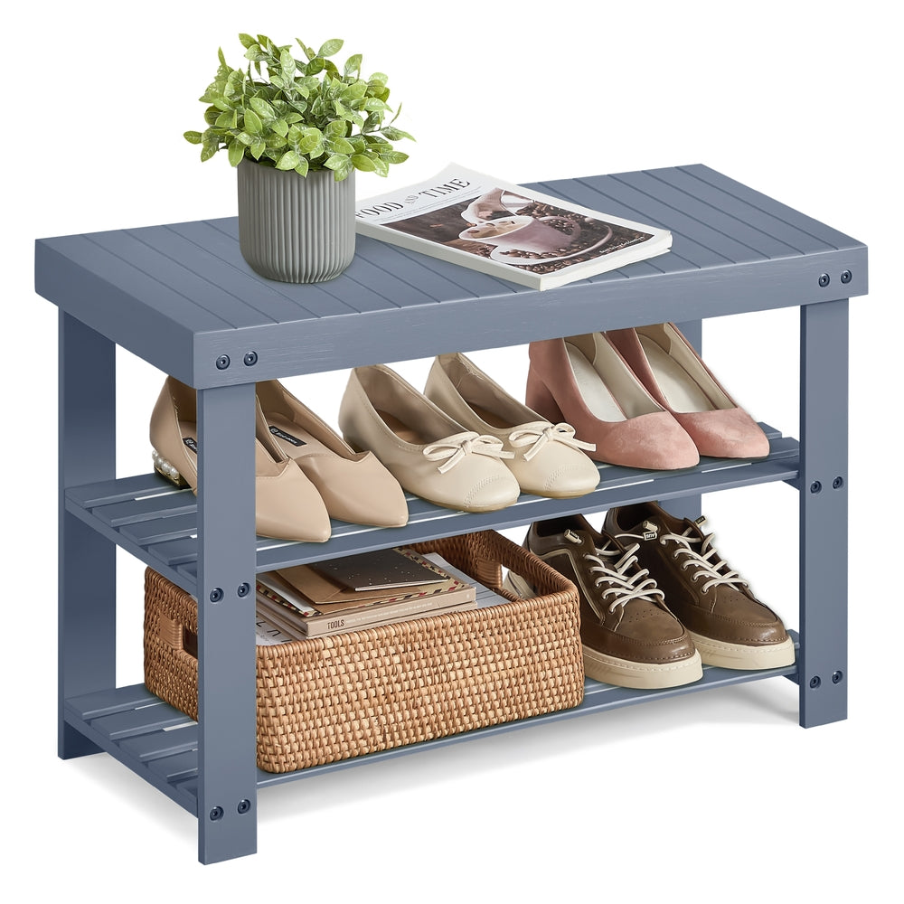 3-Tier Bamboo Shoe Rack Bench - image 24