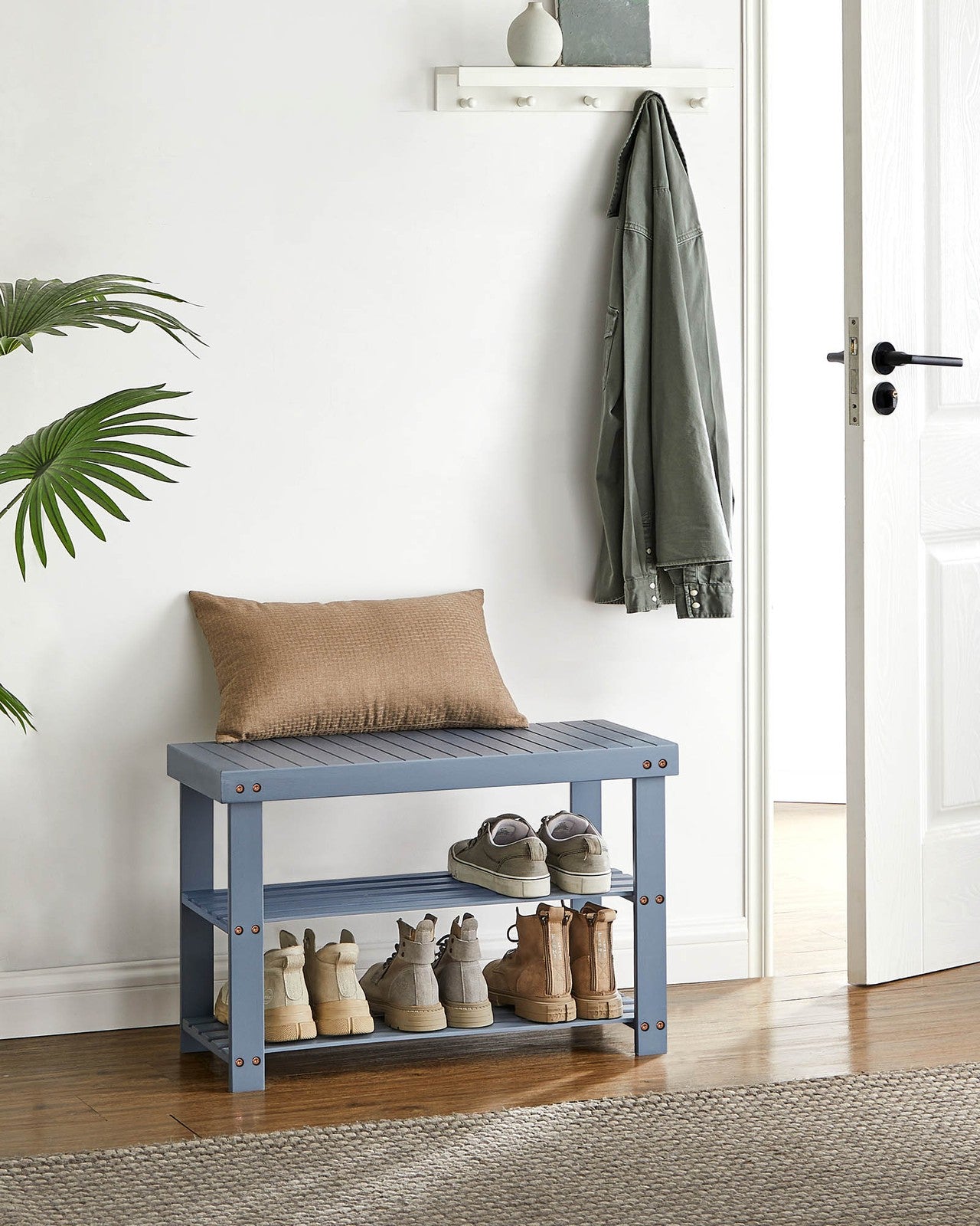3-Tier Bamboo Shoe Rack Bench - image 25