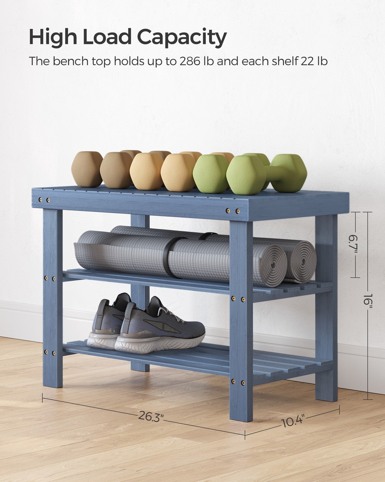 3-Tier Bamboo Shoe Rack Bench - image 26