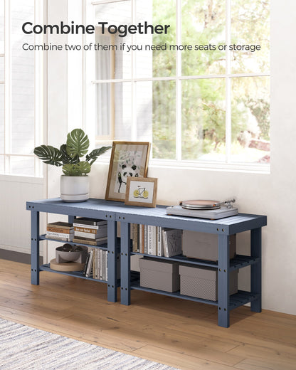 3-Tier Bamboo Shoe Rack Bench - image 28