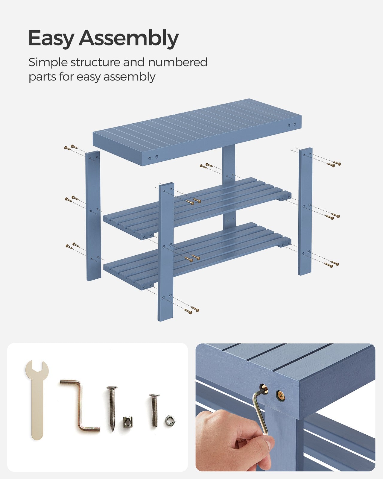 3-Tier Bamboo Shoe Rack Bench - image 31