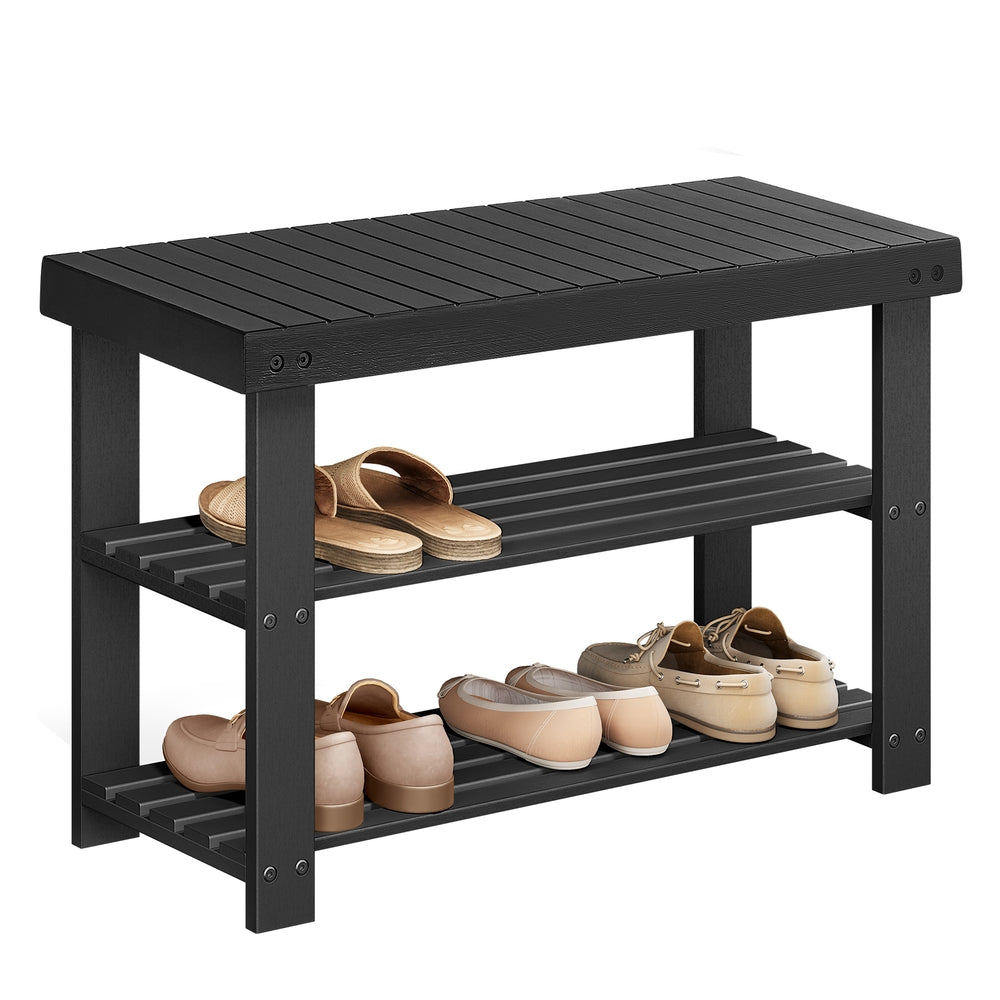 3-Tier Bamboo Shoe Rack Bench - image 8