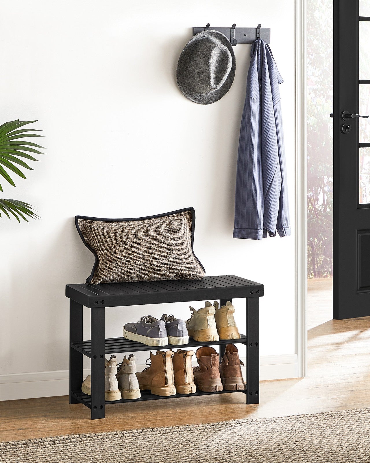 3-Tier Bamboo Shoe Rack Bench - image 9