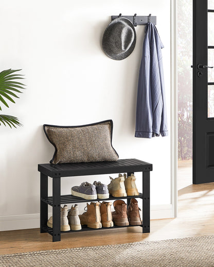 3-Tier Bamboo Shoe Rack Bench - image 9