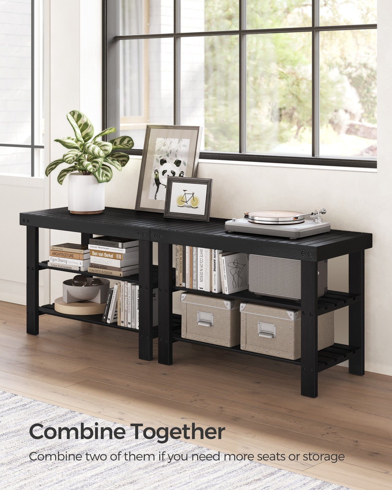 3-Tier Bamboo Shoe Rack Bench - image 12