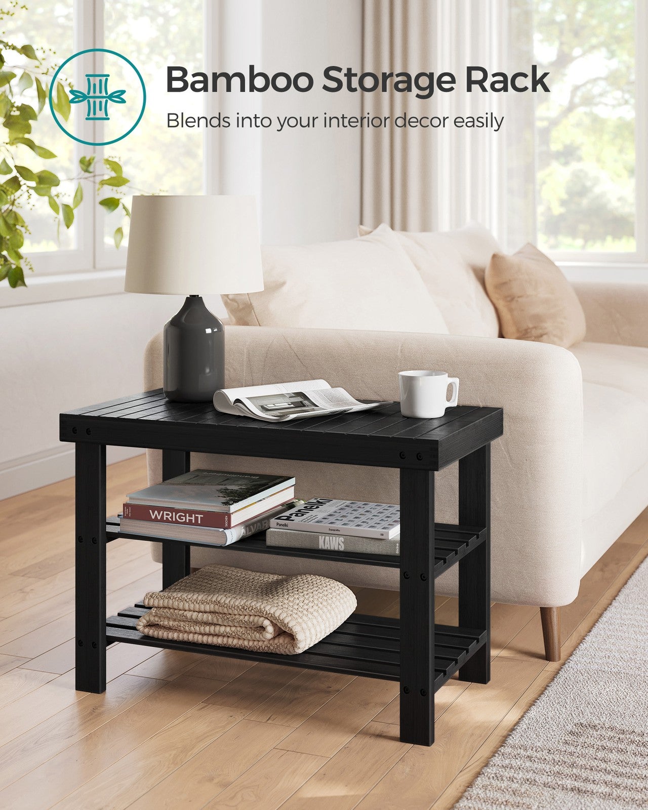 3-Tier Bamboo Shoe Rack Bench - image 13