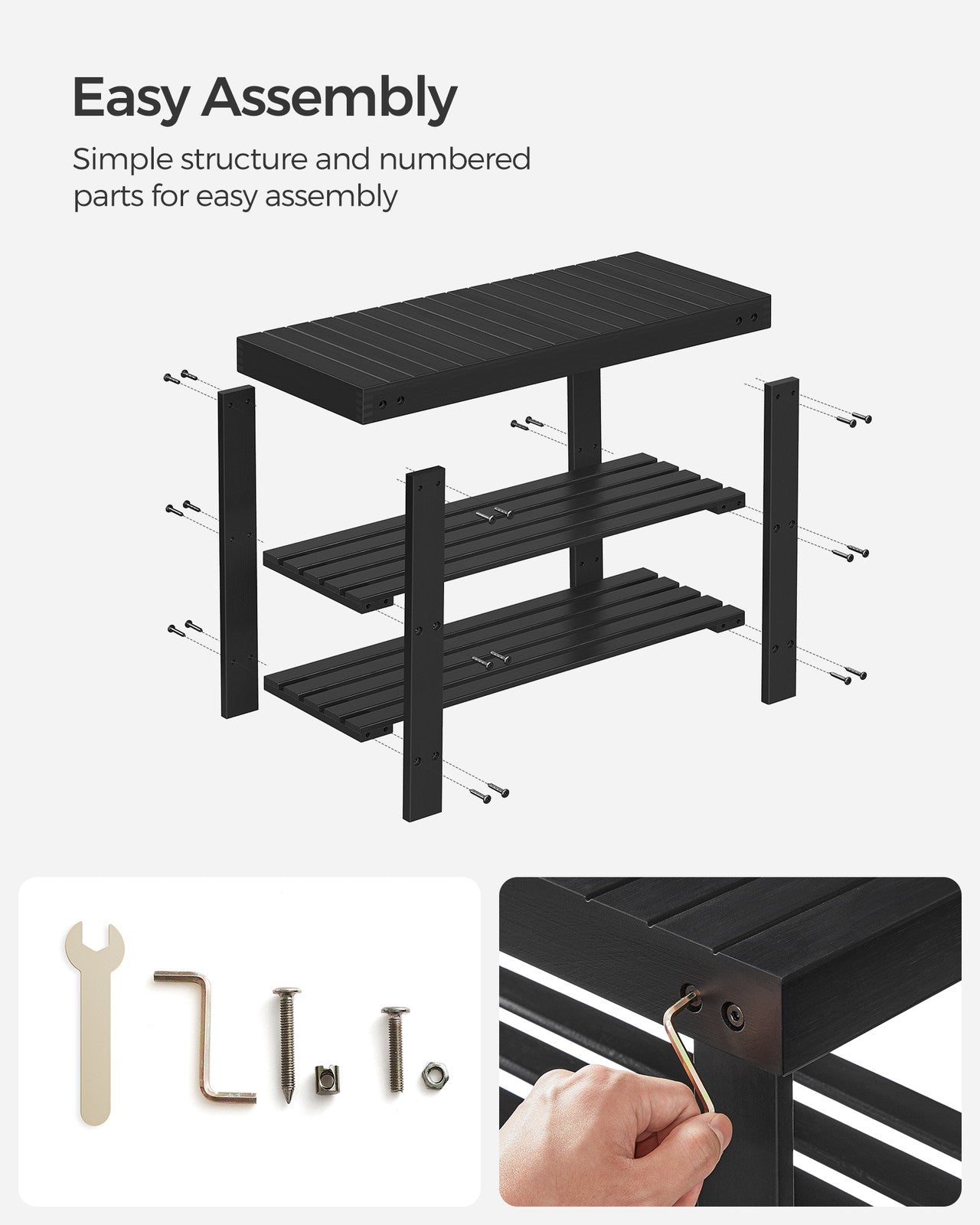 3-Tier Bamboo Shoe Rack Bench - image 15