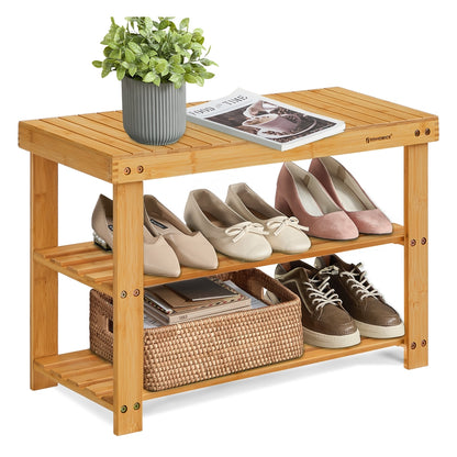 3-Tier Bamboo Shoe Rack Bench - image 16